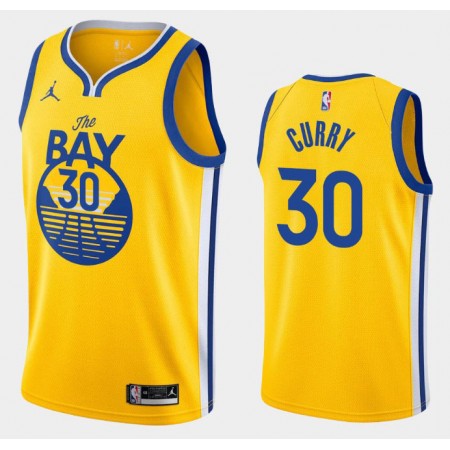 Maglia Golden State Warriors Stephen Curry 30 2020-21 Jordan Brand Statement Edition Swingman - Uomo
